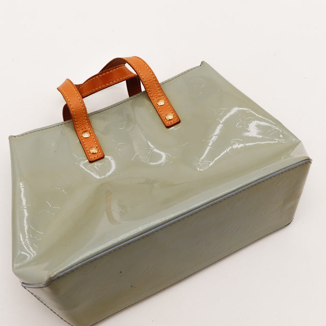 Sac Louis Vuitton Reade PM Vernis vue de dessus avec anses vachette — AMANA Vintage