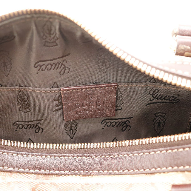 Intérieur doublure siglée sac Gucci Boston occasion authentique — AMANA Vintage