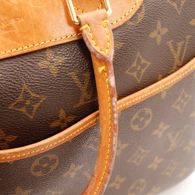 Vue d'ensemble Louis Vuitton Deauville Toile Monogramme marron occasion authentique — AMANA Vintage