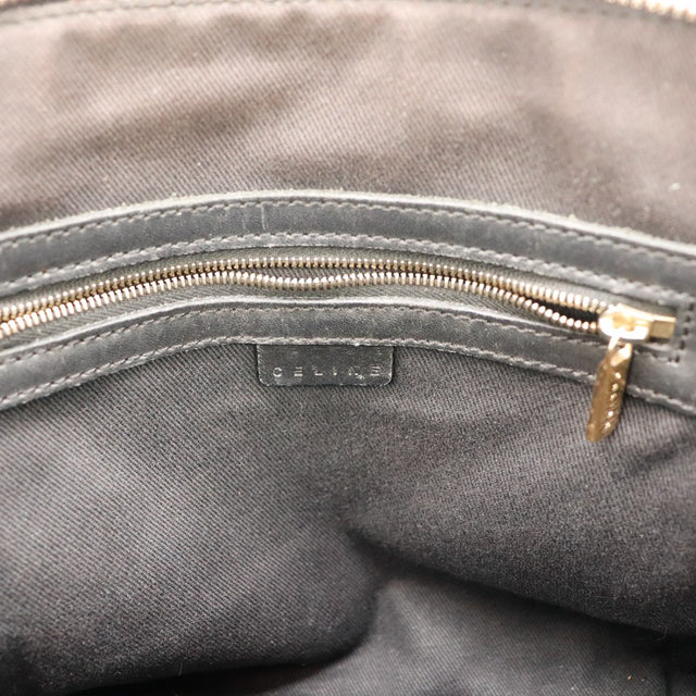 Intérieur doublure textile noire sac Céline Macadam — AMANA Vintage