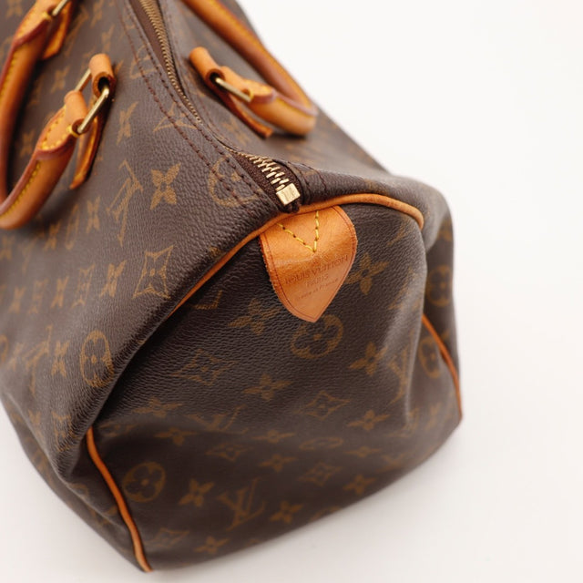 Vue du fond Louis Vuitton Speedy 35 Toile Monogramme occasion authentique — AMANA Vintage