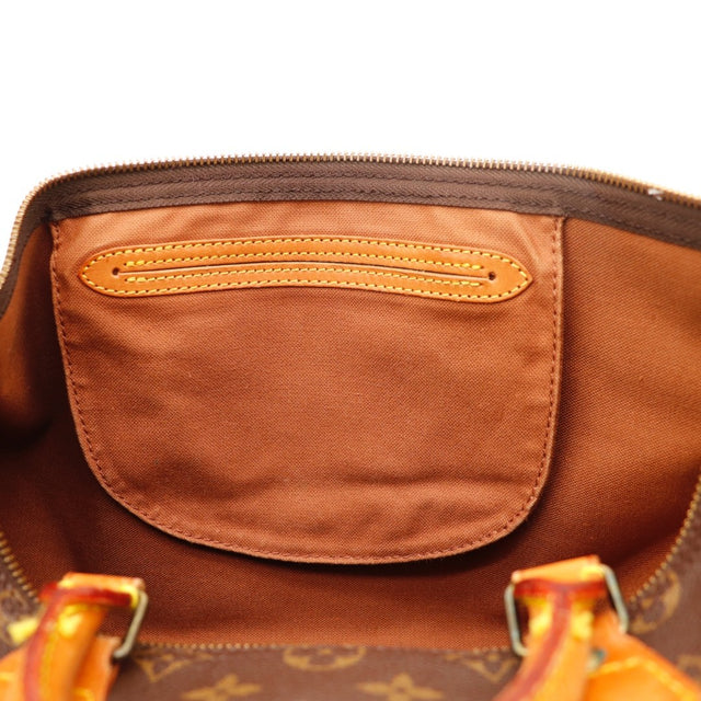 Détail des anses Louis Vuitton Speedy 35 cuir vachette occasion authentique — AMANA Vintage