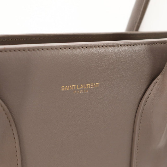 Intérieur Sac de Jour Grand Saint Laurent logo Saint Laurent Paris doré — AMANA Vintage