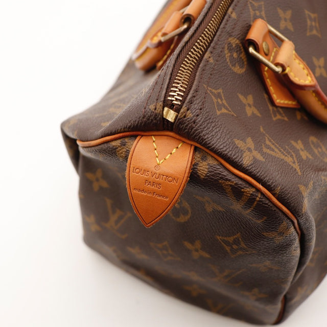Détail du cadenas Louis Vuitton Speedy 30 Toile Monogramme occasion authentique — AMANA Vintage