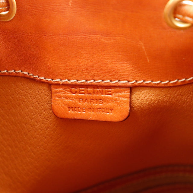 Détail cordelette et œillets Celine Paris dorés état d'usage — AMANA Vintage