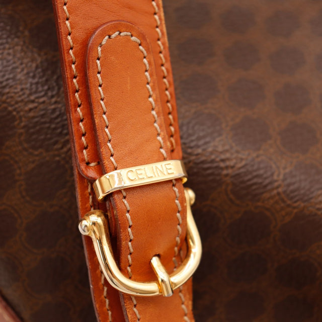 Détail zip latéral et coin inférieur Celine Seau Macadam — AMANA Vintage