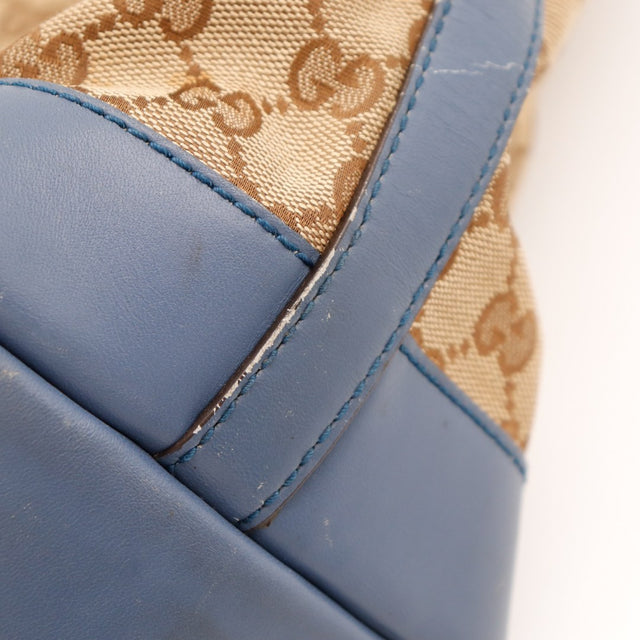Doublure intérieure Tote Bag Bottega Veneta toile beige taches — AMANA Vintage
