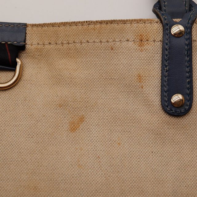 Anses cuir bleu marine Tote Bag Bottega Veneta rivets dorés — AMANA Vintage