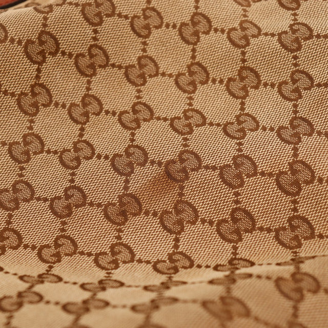 Détail fermeture intérieure Tote Bag Gucci poche zippée rouge — AMANA Vintage
