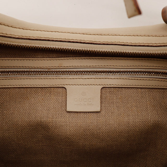 Intérieur toile beige Hobo Bambou Gucci propre — AMANA Vintage