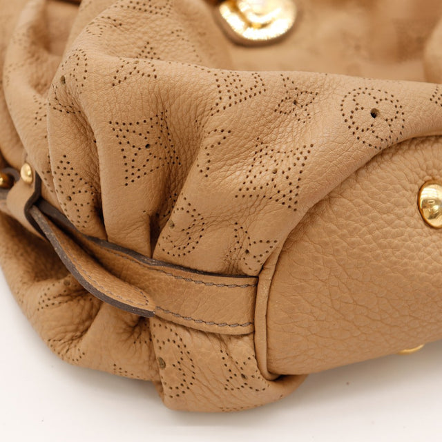 Intérieur Louis Vuitton Mahina XS doublure daim brun poche zip — AMANA Vintage