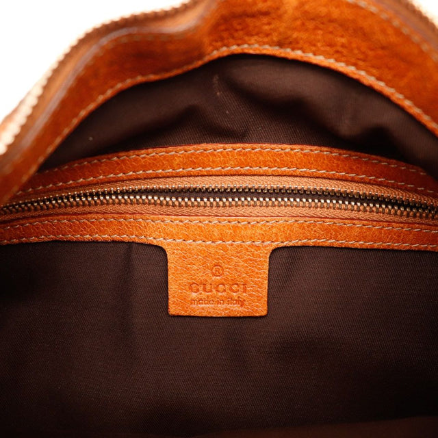 Intérieur doublure textile foncée Hobo Gucci occasion — AMANA Vintage