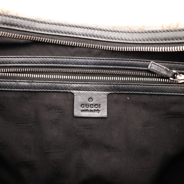 Intérieur doublure noire Hobo Gucci Interlocking G propre — AMANA Vintage