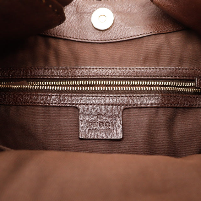 Intérieur Hobo Gucci doublure marron propre poche zippée — AMANA Vintage