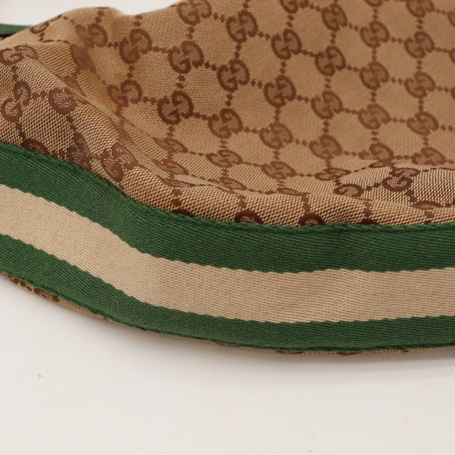 Intérieur Gucci Hobo Bambou doublure textile marron occasion authentique — AMANA Vintage