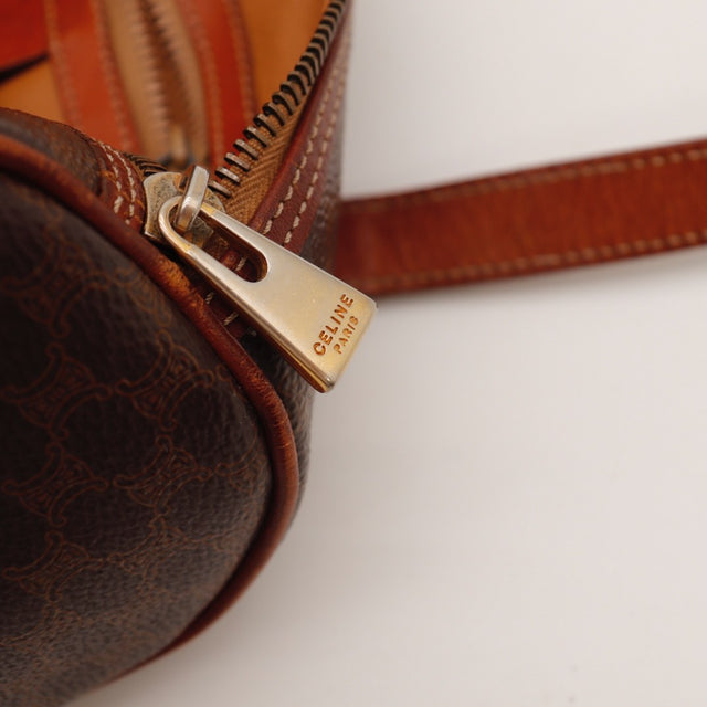 Vue de profil Céline Papillon toile Macadam marron occasion authentique — AMANA Vintage