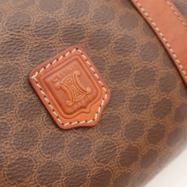Détail des anses en cuir naturel Céline Papillon Macadam occasion authentique — AMANA Vintage