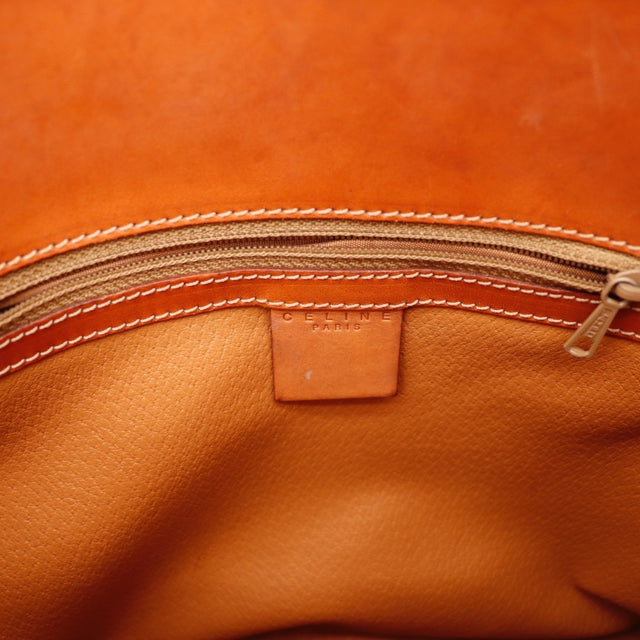 Détail de l'argenterie dorée Céline Hobo Macadam occasion authentique — AMANA Vintage