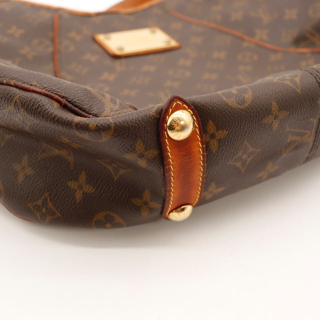 Détail de la patine du cuir vachette Louis Vuitton Galliera PM occasion authentique — AMANA Vintage