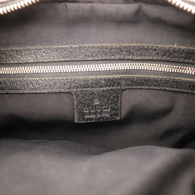 Détail de la fermeture éclair Gucci Hobo Bambou noir occasion authentique — AMANA Vintage