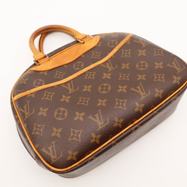 Détail coin supérieur toile Monogram Louis Vuitton Trouville — AMANA Vintage