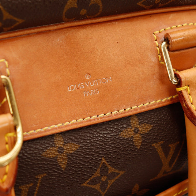 Détail estampille Louis Vuitton Paris cuir vachette Deauville — AMANA Vintage