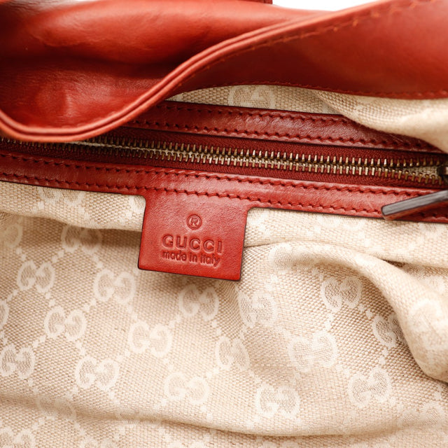 Intérieur toile monogrammée et plaque Gucci made in Italy — AMANA Vintage