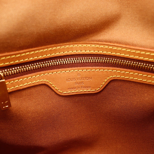 Détail intérieur doublure Louis Vuitton Mini Looping signature Paris — AMANA Vintage