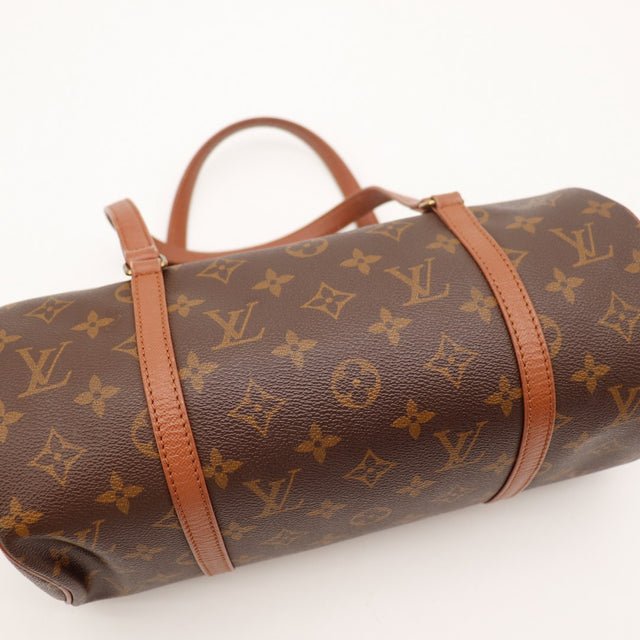 Détail anses cuir Louis Vuitton Papillon 30 occasion authentique — AMANA Vintage