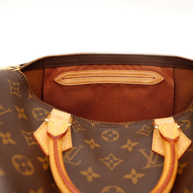Intérieur doublure textile Louis Vuitton Speedy 30 poche plate — AMANA Vintage
