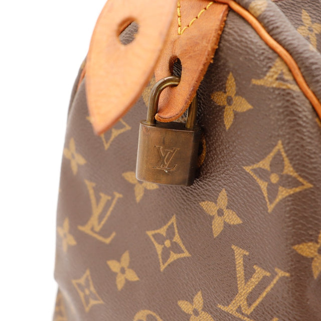 Détail cadenas LV Louis Vuitton Speedy 30 — AMANA Vintage