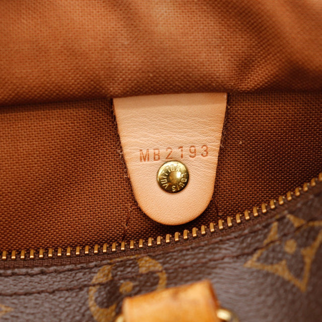 Detail interieur doublure Louis Vuitton Speedy 25 occasion authentique — AMANA Vintage