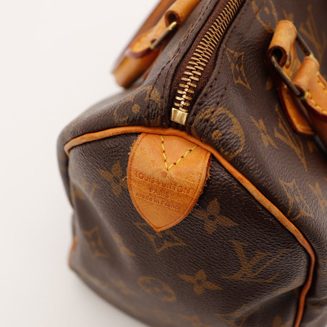 Detail cadenas Louis Vuitton Paris Speedy 25 occasion authentique — AMANA Vintage