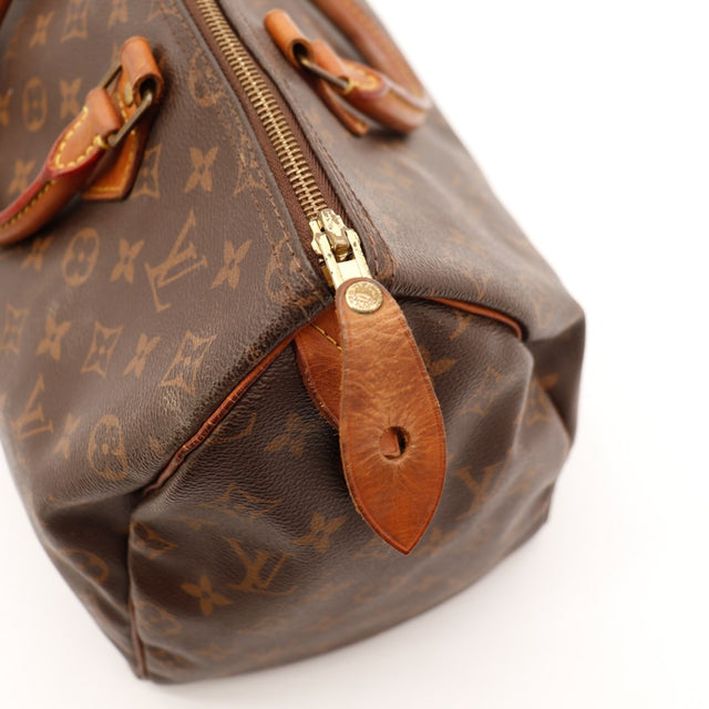 Détail tirette et zip Louis Vuitton Speedy 35 — AMANA Vintage
