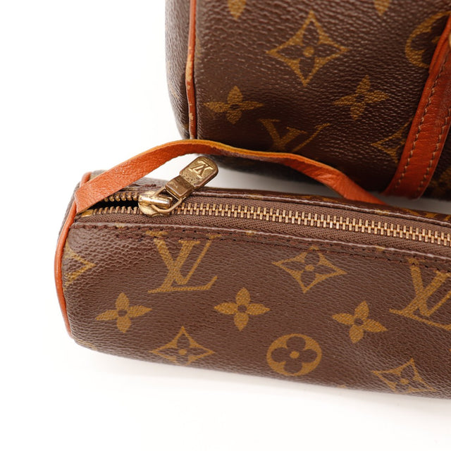 Détail zip pochette Papillon Louis Vuitton toile Monogram — AMANA Vintage