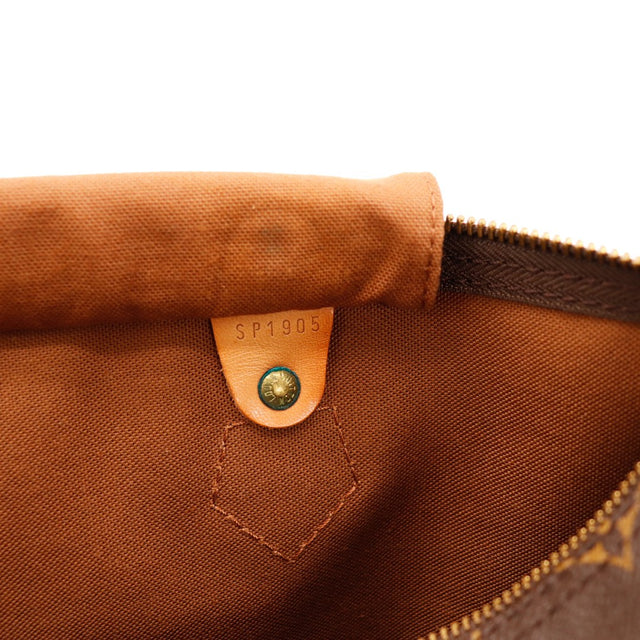 Detail date code SP1905 Louis Vuitton Speedy 35 languette cadenas — AMANA Vintage