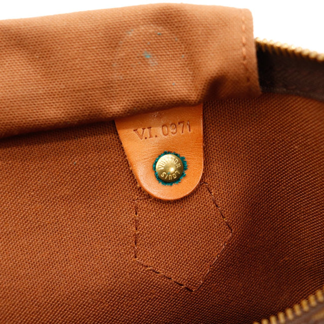 Detail interieur Louis Vuitton Speedy 30 date code V.I.0971 doublure — AMANA Vintage