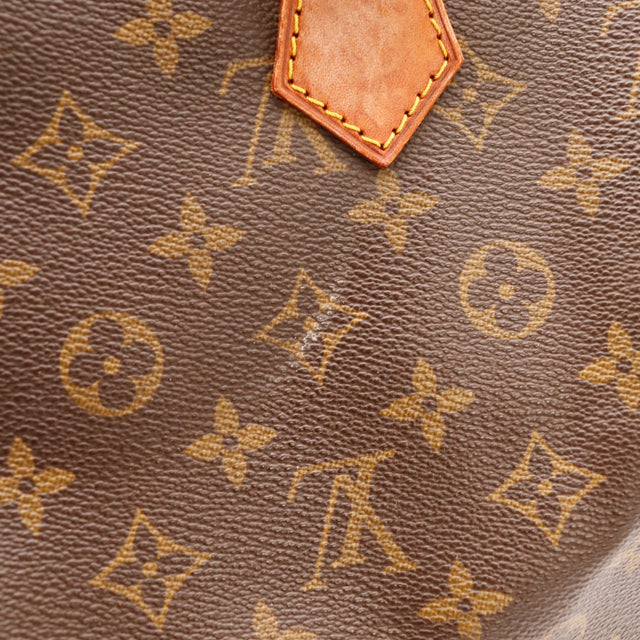 Detail toile Monogram Louis Vuitton Speedy 30 tache legere — AMANA Vintage