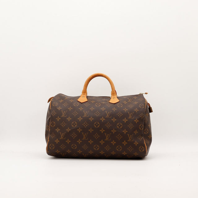 Sac Louis Vuitton Speedy 35 toile Monogramme vue de face occasion authentique — AMANA Vintage