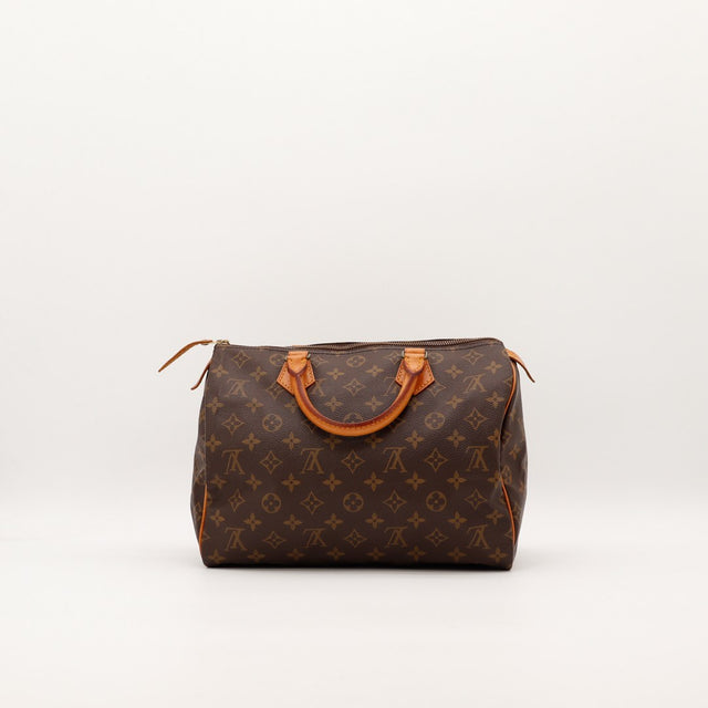 Louis Vuitton Speedy 30 vue de dessus fermeture éclair occasion — AMANA Vintage
