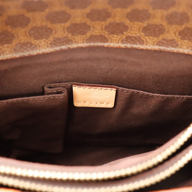 Interieur Celine Tote Bag Macadam doublure textile marron propre — AMANA Vintage