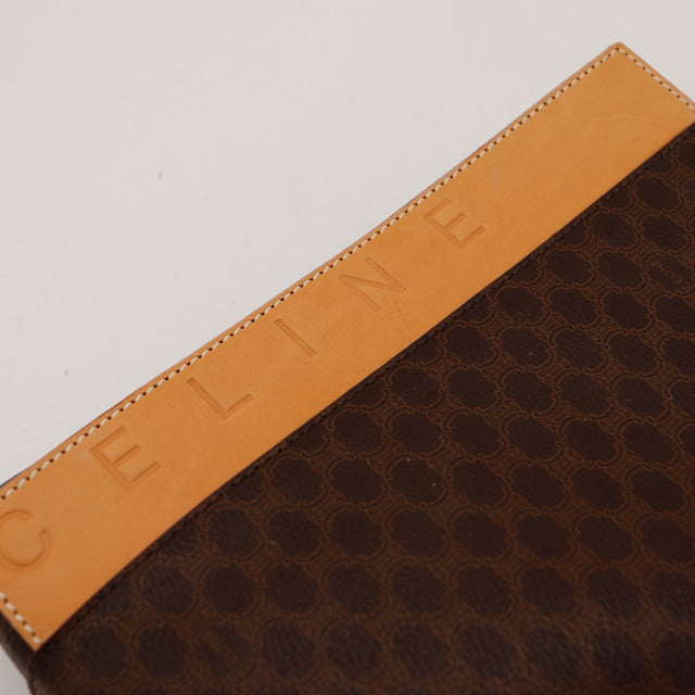 Detail bande cuir naturel Celine gravure CELINE Tote Bag Macadam — AMANA Vintage