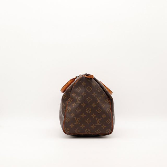 Louis Vuitton Speedy 30 vue de côté droit fermeture éclair — AMANA Vintage