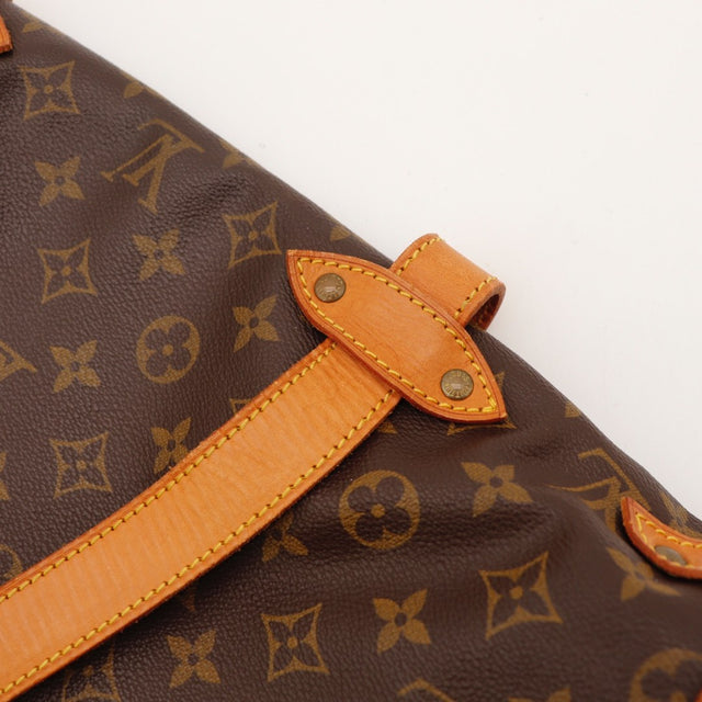 Vue du dessus Louis Vuitton Saumur 35 Toile Monogramme occasion authentique — AMANA Vintage