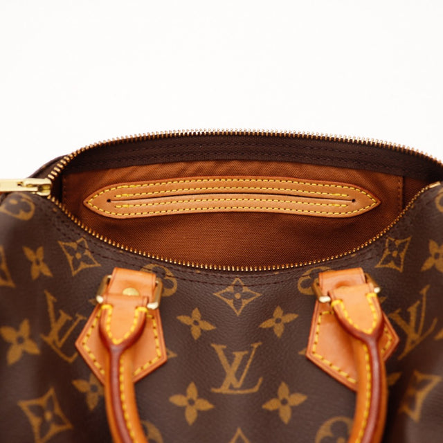 Intérieur Louis Vuitton Speedy 25 doublure textile marron propre — AMANA Vintage