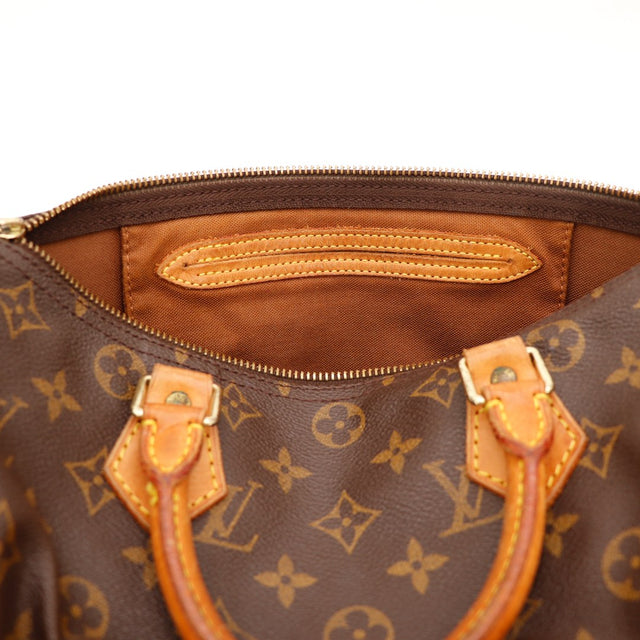 Intérieur Louis Vuitton Speedy 35 doublure textile marron propre — AMANA Vintage