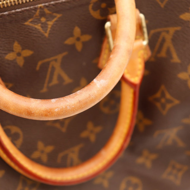 Languette cuir Louis Vuitton Speedy 25 détail vachette — AMANA Vintage
