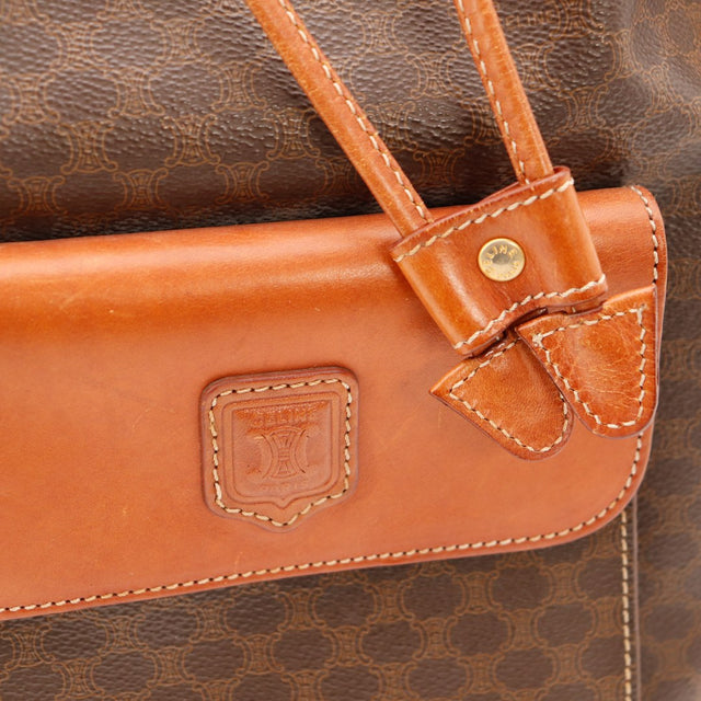 Detail poche avant cuir naturel sac Celine Macadam vintage authentique — AMANA Vintage