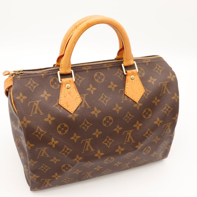 Vue du fond Louis Vuitton Speedy 30 Toile Monogramme occasion authentique — AMANA Vintage