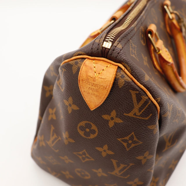 Vue d'ensemble Louis Vuitton Speedy 30 Toile Monogramme occasion authentique — AMANA Vintage